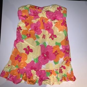 Strapless flirty Lilly Pulitzer dress